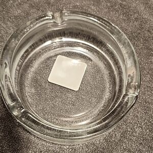 Vintage Anchor Hocking 6" clear ashtray - NWT. Model #44912